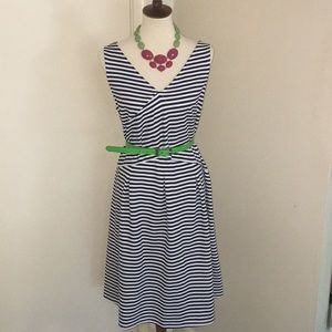 🌷Lane Bryant- Striped Blue and White Dress